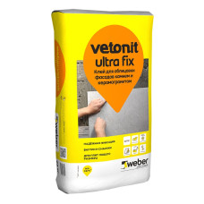 Клей для керамогранита, мрамора, гранита Weber.Vetonit Ultra Fix, серый (25кг)