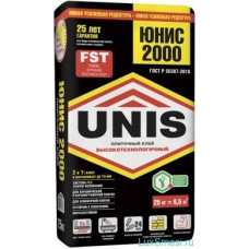 Клей плиточный Юнис / Unis 2000 25кг