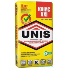 Клей плиточный Юнис / Unis XXI (желтый) 25кг